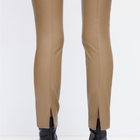 🆕 Zara High Rise Faux Leather Leggings - Picture 6 of 13